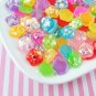 Assorted Color Iridescent Foil Resin Flower Cabochons, Cute Bling Cabs jocad (8 Pieces)