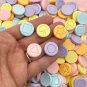 Pastel Dalgona Game Resin Cabochons, Honeycomb Candy Cabochons jocad (10 Pieces)