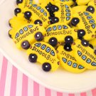 Bright Yellow Resin School Bus Cabochons jocad (4 Pieces)