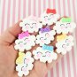 Large Polymer Clay Cloud Cabochons, Cute Clay Shapes jocad (3 Pieces)
