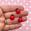 Cute Matte Ladybug Cabochons, Perfect for Spring jocad (6 Pieces) Cute Matte Ladybug Cabochons, Perfect for Spring jocad (6 Pieces)
