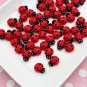 Cute Matte Ladybug Cabochons, Perfect for Spring jocad (6 Pieces)