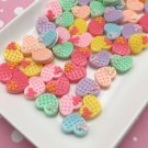 Assorted Pastel Fairy Kei Color Heart Cookie Sandwich Cabochons,Flat-back Cabs jocad (8 Pieces)