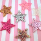 Glitter Resin Star Cabochons, Cute Bling Cabs jocad (6 Pieces)