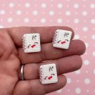 Miniature Resin Notebook, Planner, Journal Cabochons, Slime Cabs jocad (8 Pieces)