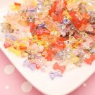 Pastel AB Iridescent Assorted Bow Cabochons, Flat backed Resin Bowknot Cabs jocad (20 Pieces)