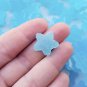 Blue Soft Resin Sugared Star Cabs, Gummy Candy, Kawaii Cabochons, Fruit Sweets Cabs jocad (6 Pieces)