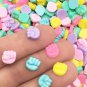 Tiny Multicolor Raised Fist Hand Cabochons, Miniature Power Signs, Hand Cab jocad (20 Pieces)