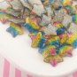 Rainbow Glitter Resin Star Cabochons, Rain bow Star Cabochons, Cute Bling Cabs jocad (8 Pieces)