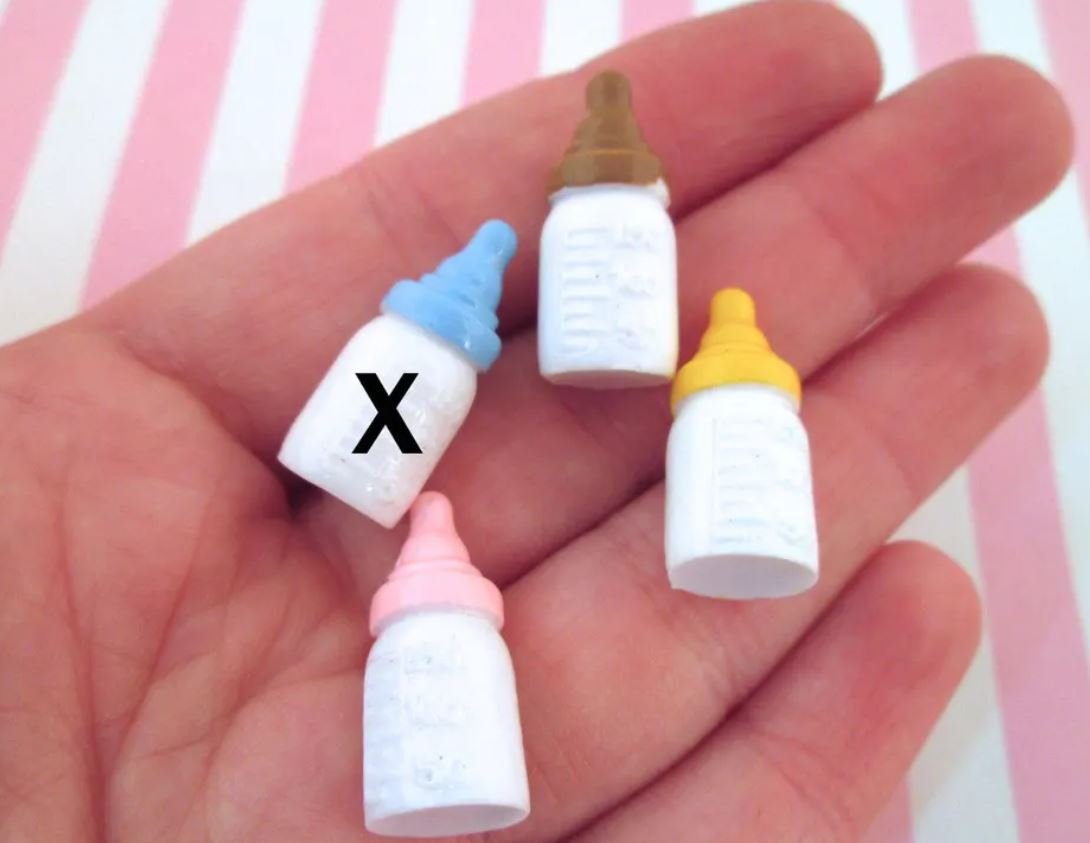 Multicolor Baby Bottle Cabochons Baby Shower Favors jocad (3 Pieces)