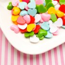 Assorted Color flat-backed Heart Cabs, 16mm Heart cabochons jocad (10 Pieces)