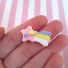 Pastel Rainbow Resin shooting Star Cabochons jocad (4 Pieces)