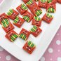 Miniature Resin Crayon Pencil Cabochons, Slime or Back to School Office Cabs jocad (5 Pieces)
