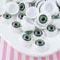 Green Large Doll Eye Cabochons, 20x10mm, Super Realistic Cabs, Hollow Doll Eyes jocad (6 Pieces)