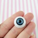Steel Blue Large Doll Eye Cabochons, 20x10mm, Hollow Doll Eyes jocad (6 Pieces)
