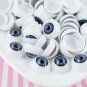 Steel Blue Large Doll Eye Cabochons, 20x10mm, Hollow Doll Eyes jocad (6 Pieces)