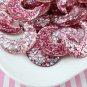 Magenta Pink Assorted Glitter Resin Moon Cabochons jocad (4 Pieces)