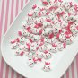 White Cloud Cabochons with Crowns, With Sweet Kawaii Faces, Princess jocad (10 Pieces)