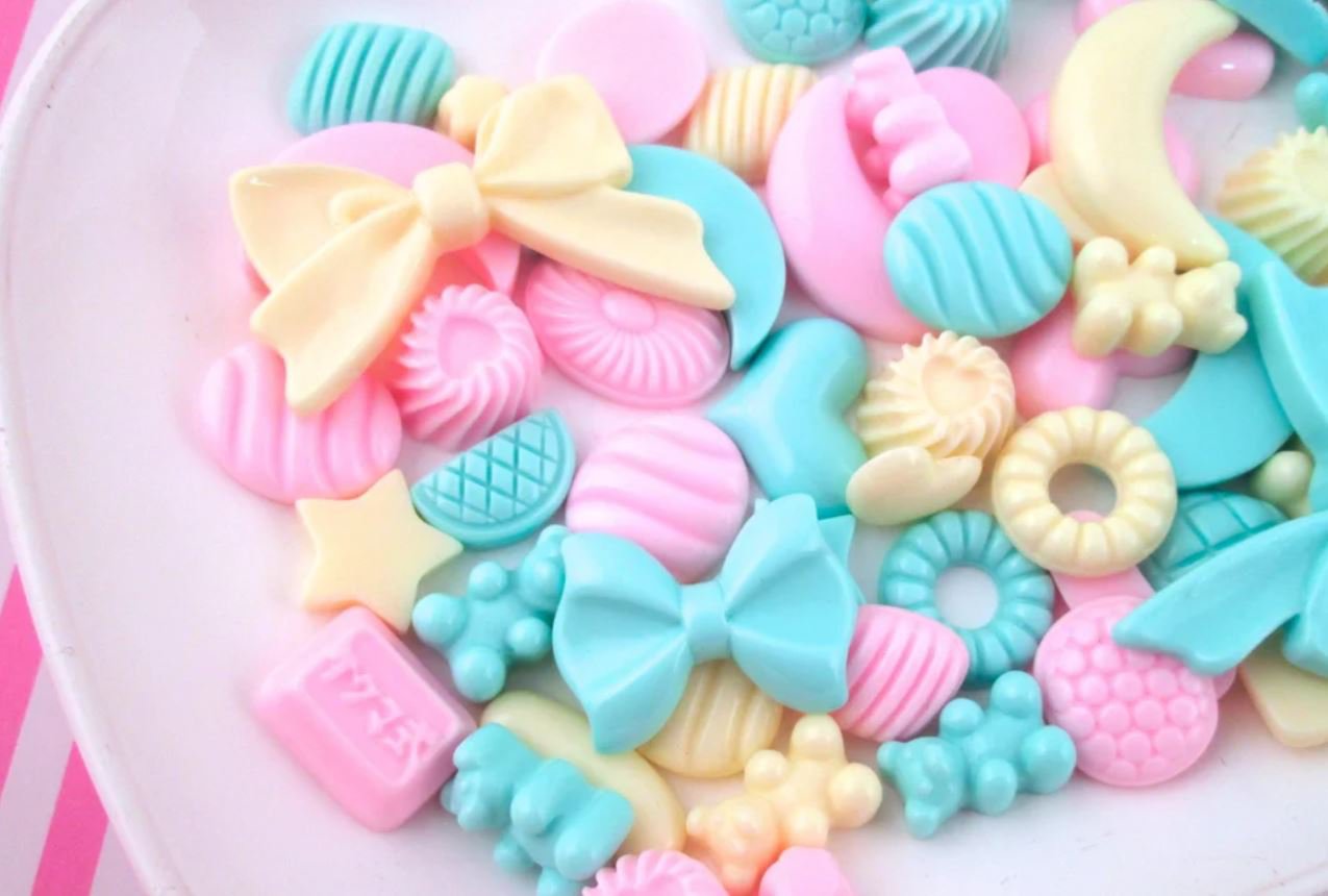 Assorted Pastel Cabochon Mix jocad (10 Pieces)