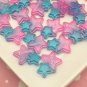 Fairy Kei Forever Star Cabochons, Cute Two Tone Cabs jocad (3 Pieces)