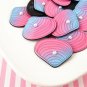 Flatbacked Pastel Seashell Cabochons with attached Pearl, Resin Flat Sea Shells jocad (4 Pieces)