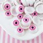 Pink Large Doll Eye Cabochons, 20x10mm, Super Realistic Cabs, Eyeball cabs jocad (6 Pieces)