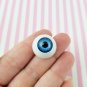 Blue Large Doll Eye Cabochons, 20x10mm, Super Realistic Cabs, Eyeball cabs jocad (6 Pieces)