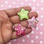Assorted Glitter Resin Star Cabochons, Cute Bling Cabs jocad (6 Pieces)