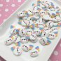 Rainbow Cloud Resin Cabochons, Flat-backed Sweet Kawaii Cabs jocad (8 Pieces)