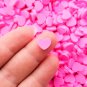 Larger Size Pink Polymer Clay Assorted Heart Sprinkles, Heart Nail Art Slice, jocad (Bag: 30 Grams)