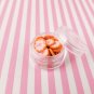 Large Pink Sprinkled Doughnut Polymer Clay Slices,Fake Dessert jocad (Bag: 15 Grams)