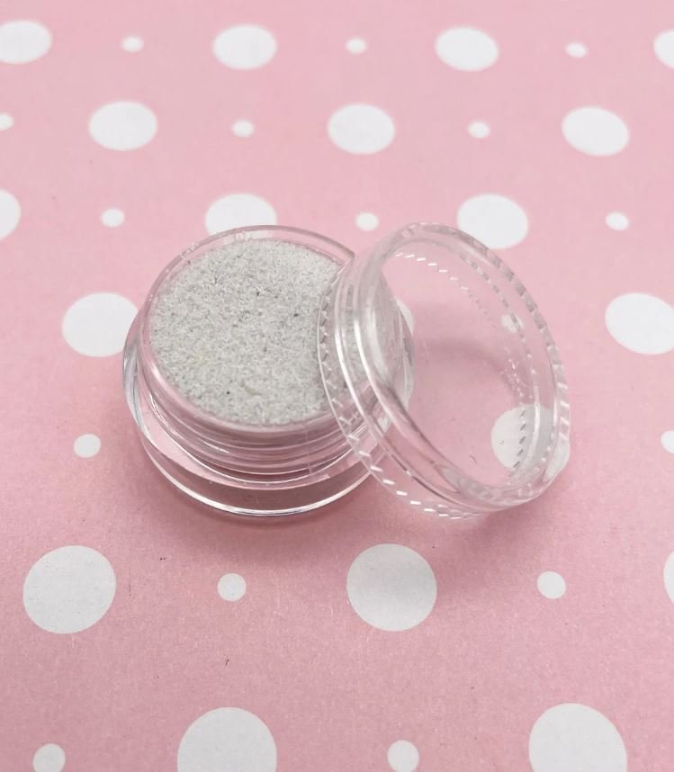 Off white, Palest Grey kawaii fake Faux sugar sprinkles (Container : 8 Grams)