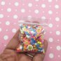90's NOTEBOOK Bright Non Edible Polymer Clay Fake Sprinkles with White Hearts (Bag: 15 Grams)