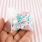 Cotton Candy Floss Loop Polymer Clay Dessert Candy Slice Sprinkles, Nail Art Slices (Bag: 15 Grams)