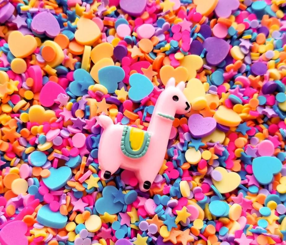Pi&Atilde;&plusmn;ata Party, Fake Polymer Clay Sprinkles with resin cab, Polymer Clay  (Bag: 15 Grams)