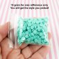 White Chocolate Chip Polymer Clay Round Confetti Circles  (Bag: 15 Grams)