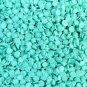 Teal Blue Chip Polymer Clay Round Confetti Circles, Fake Sprinkles (Bag: 15 Grams)