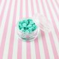 Teal Blue Chip Polymer Clay Round Confetti Circles, Fake Sprinkles (Bag: 15 Grams)