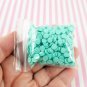 Teal Blue Chip Polymer Clay Round Confetti Circles, Fake Sprinkles (Bag: 15 Grams)