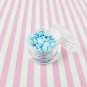 Light Blue Chip Polymer Clay Round Confetti Circles, Fake Sprinkles (Bag: 15 Grams)