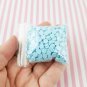 Light Blue Chip Polymer Clay Round Confetti Circles, Fake Sprinkles (Bag: 15 Grams)