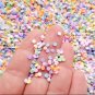 3mm Mini Pastel Rainbow Polymer Clay Round Confetti Sprinkles, Fake Sprinkles (Bag: 15 Grams)