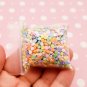 3mm Mini Pastel Rainbow Polymer Clay Round Confetti Sprinkles, Fake Sprinkles (Bag: 15 Grams)