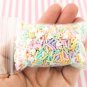 TOO SWEET Mouse Ears Mix, Pastel Sprinkles with White Mouse Ears, Polymer Clay (Bag: 15 Grams)