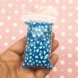 Gradient Blue Polymer Clay Heart Sprinkles, NON EDIBLE Valentines Fake (Bag: 15 Grams)