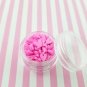 HOT PINK HEART Polymer Clay Heart Sprinkles, Valentines Day Fake Sprinkles (Bag: 15 Grams)