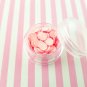 Pink Lemon Roll Cake Polymer Clay Dessert Slices, Nail Art Slices, Faux, Miniature (Bag: 15 Grams)