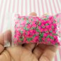 Polymer Clay Pink Strawberry Fruit Slices, Nail Art Slices, Faux (Bag: 15 Grams)