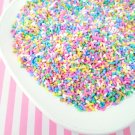 Polymer Clay Fake Faux Sprinkles, Cute Decoden Rainbow Funfetti Jimmies (Bag: 15 Grams)