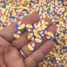 Larger Beach Ball Polymer Clay Round NON EDIBLE Confetti Sprinkles, Fake Sprinkles (Bag: 30 Grams)